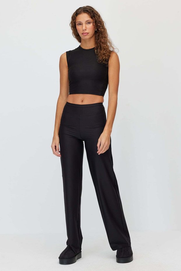 Women's High-Waisted Wide Leg Athletic Leggings