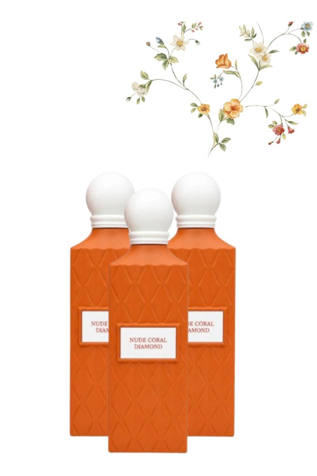 3 قطع من اللون المرجاني النيود Diamond Perfume 200 مل