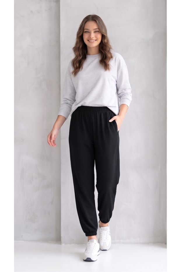 High-Quality Modal Viscose Fabric Jogger Pants with Pockets