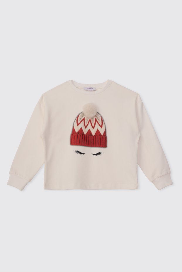 Girl's Ecru Sweatshirt