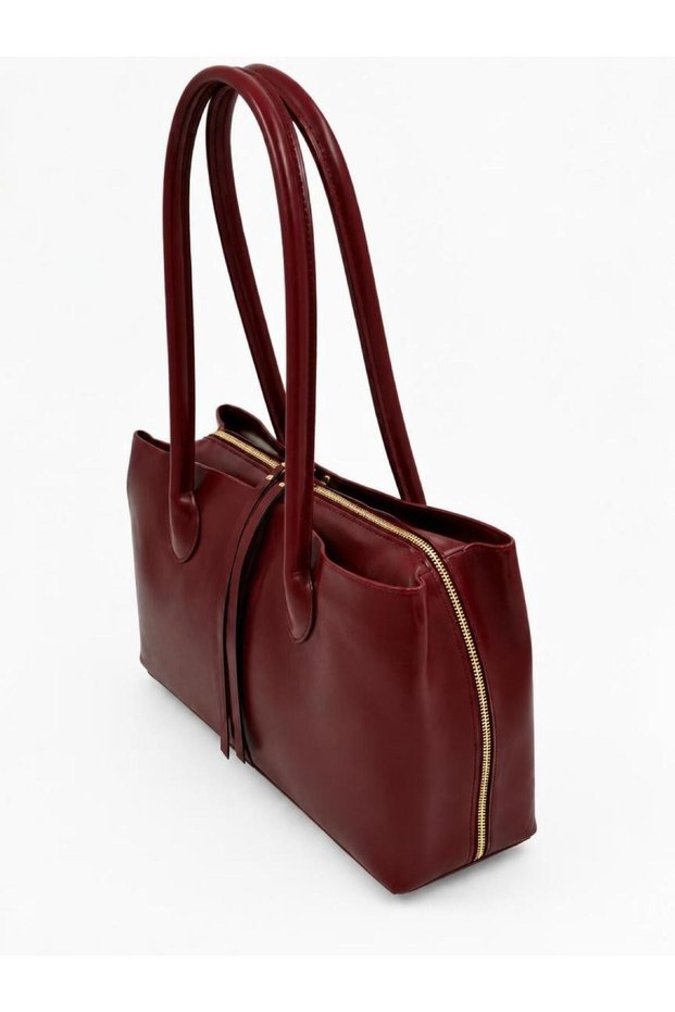 Elena Model Zipper Shoulder Bag