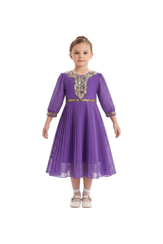 Majestic Purple Chiffon Formal Dress