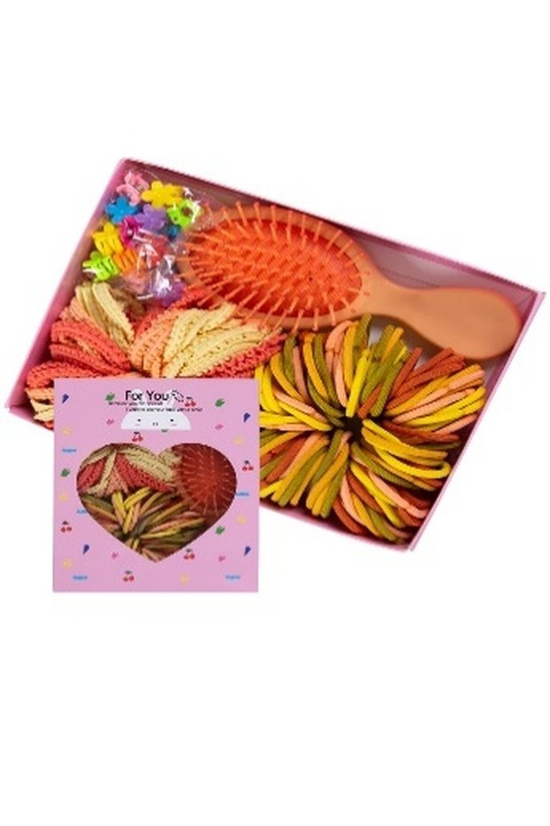 Alexa Set of Hair Accessories - Orange