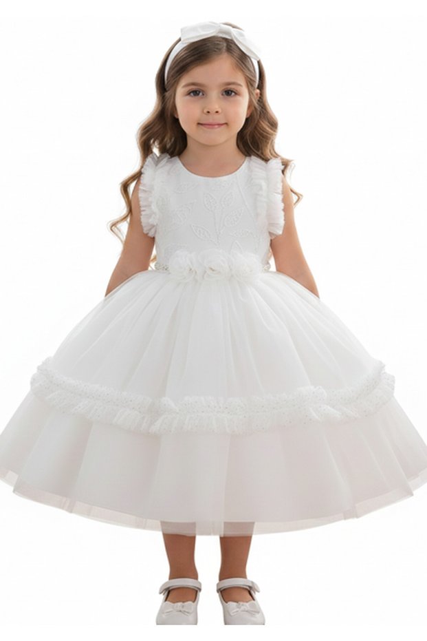 Flare Dress White