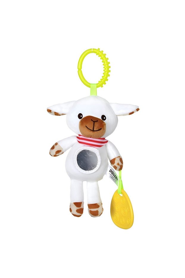 Plushie Stroller Toy with Teether Clip-Elephant - Happy Cow