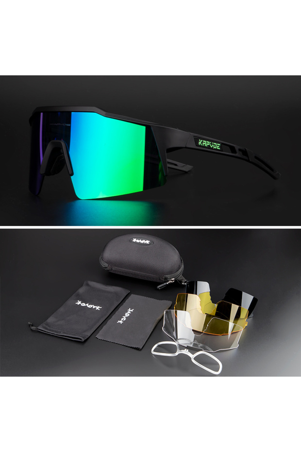 4 lens 10 Polarized Cycling Sunglasses Outdoor Bicycle Glasses Men MTB Cycling Glasses Women