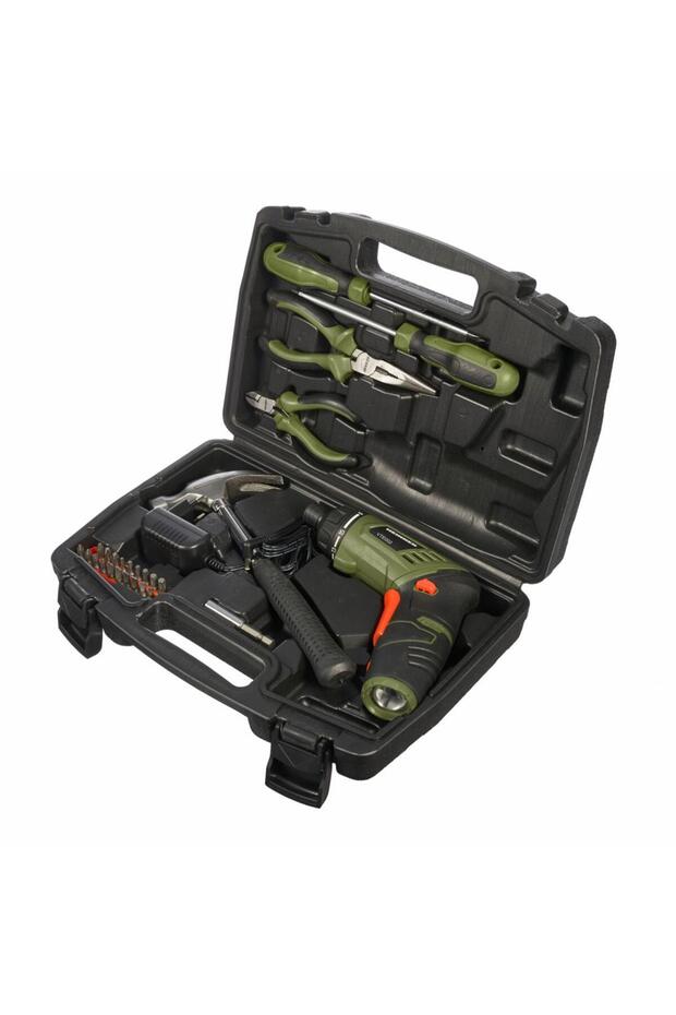 KIT CORDLESS SCREWDRIVER 3.6V LI-ION + TOOLS