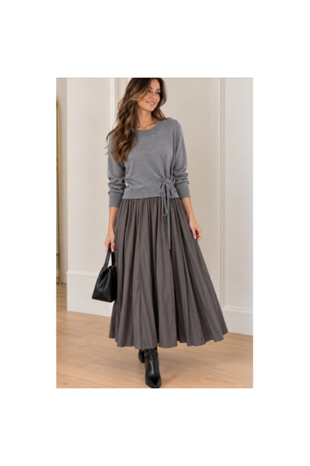 Rochie gri Mirelle