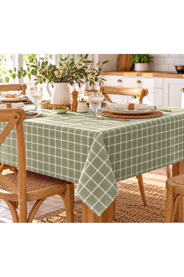 Raşel Fabric Stress-Free Table Cloth Table Cloth Stain-Resistant