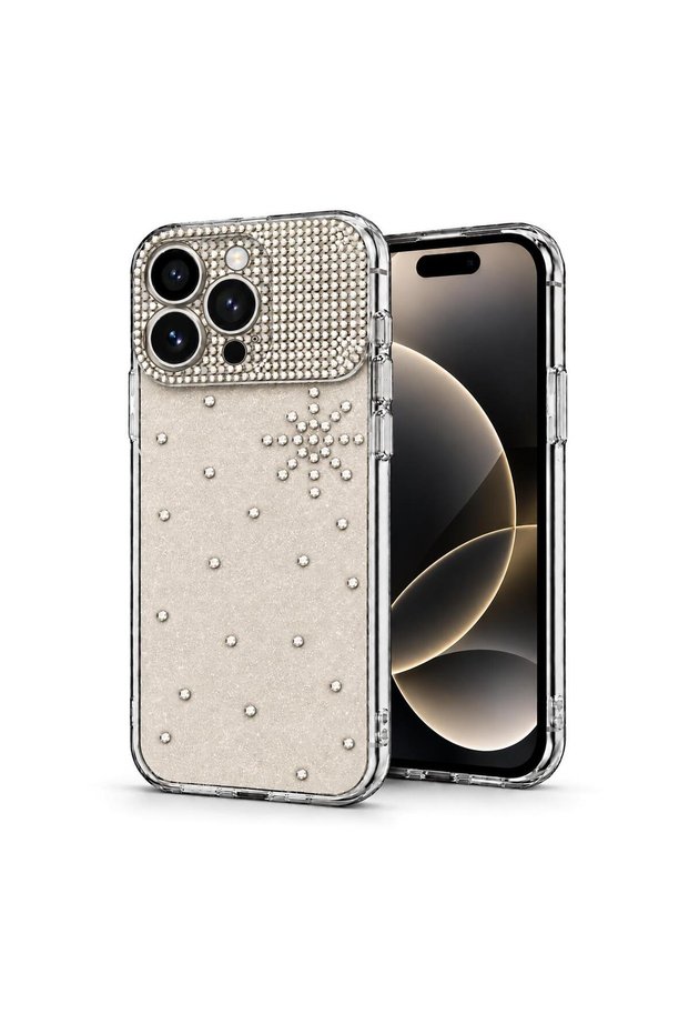 ShineGlam Luxe Gray Case Compatible with the Apple iPhone 15 Pro Max