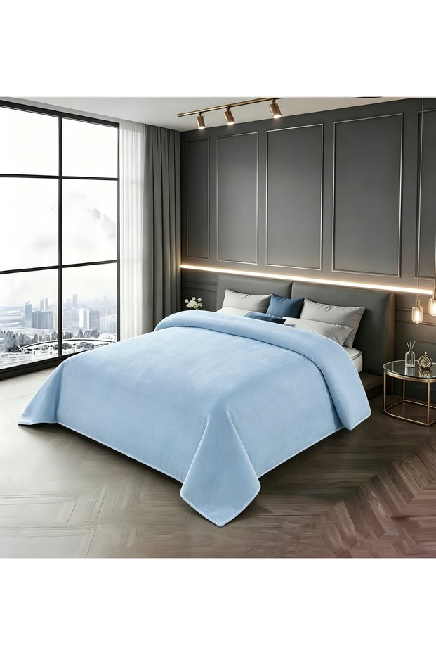 Raschel Plain Blanket 220X240cm - 100% Polyester