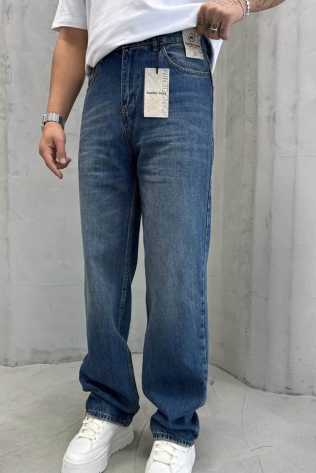 Men's Baggy-Fit, Loose Fit Five-Pocket Jeans SUN661