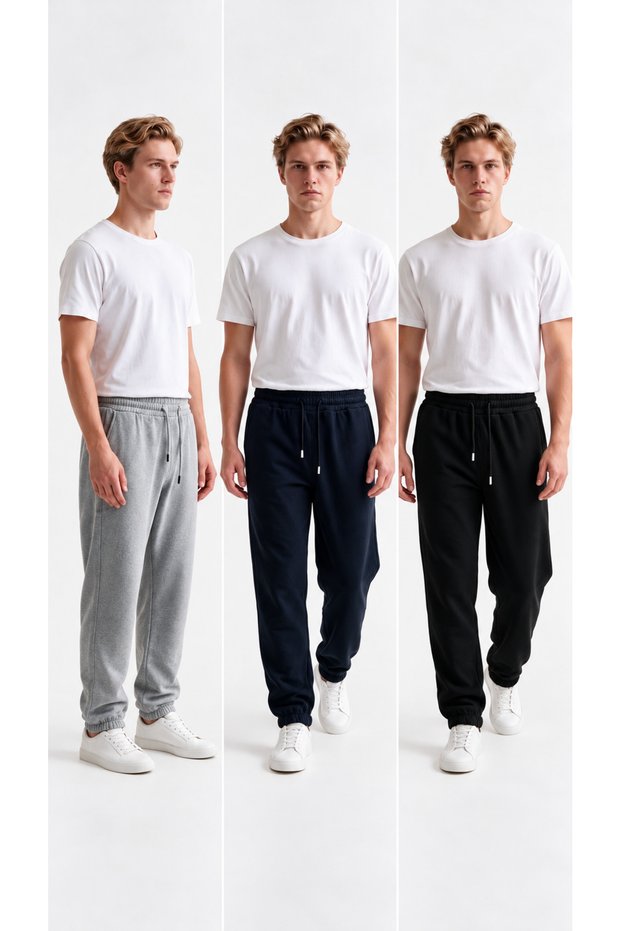 3-Yarn, 3-Ply, Brushed Inside Waistband Sweatpants