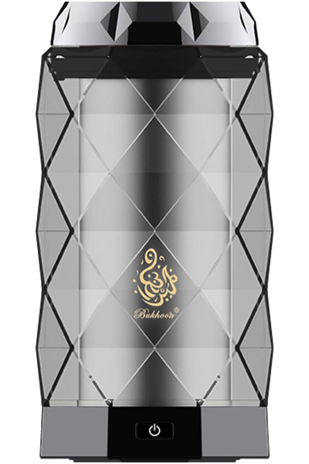 مبخرة MF4-B28-B مرصعة بالكامل بالألماس، لون رمادي
