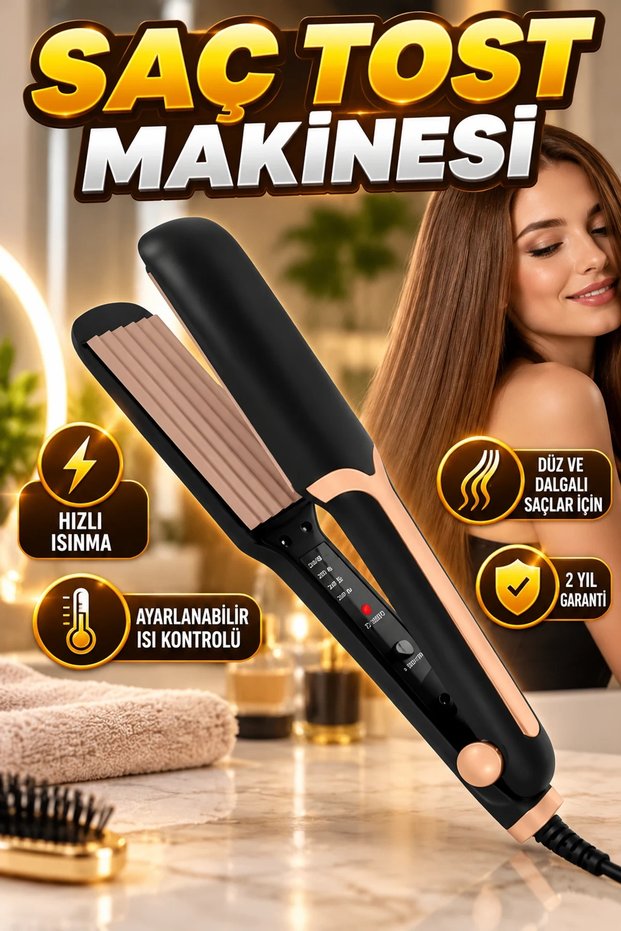 DEMPOWER DP-134 Hair Straightener – Fast Heating and Adjustable Heat Control