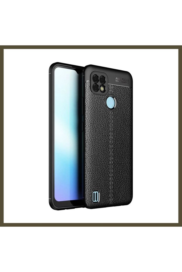 Realme C25 Compatible Case with Auto Focus Cover - Black BX