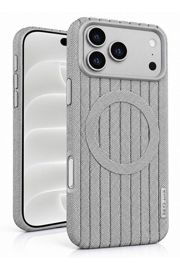 Apple iPhone 18 Pro 5G 2026 Magsafe Knitted Texture TPU Flexweave Woven Fabric Magnetic Case Cover