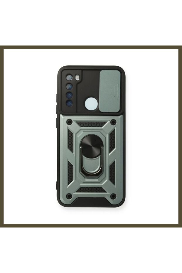 Redmi Note 8 Compatible Case with Pars Lens Ring - Green BX
