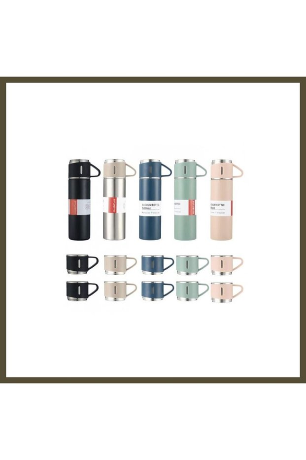 500 mL 3-Cup Thermal Thermos, 1 Piece, BX