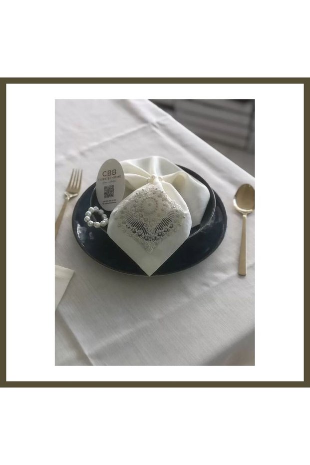 Tableware Set Kartanesi Gardenya Linen Dinner Set 160x220 Table Set, 26-Piece, Table Runner BX