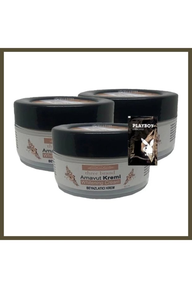 Three Brand Albanian Cream Whitening Cream, 3-Pack (50 ml Each) + 1 Free Gel BX