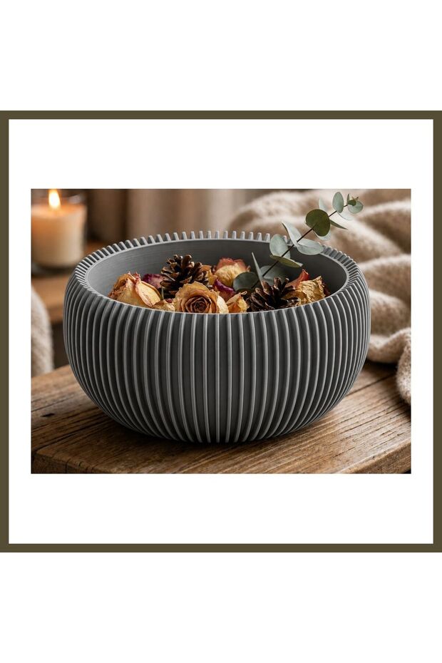 3D-Printed Modern Decorative Fruit Bowl - Minimalist Fruit Basket, Multipurpose Table, and Mu BX