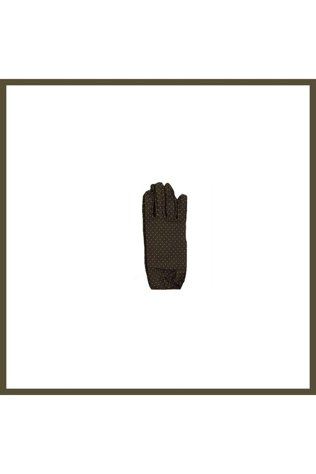 Brown Polka-Dot Children's Gloves BX