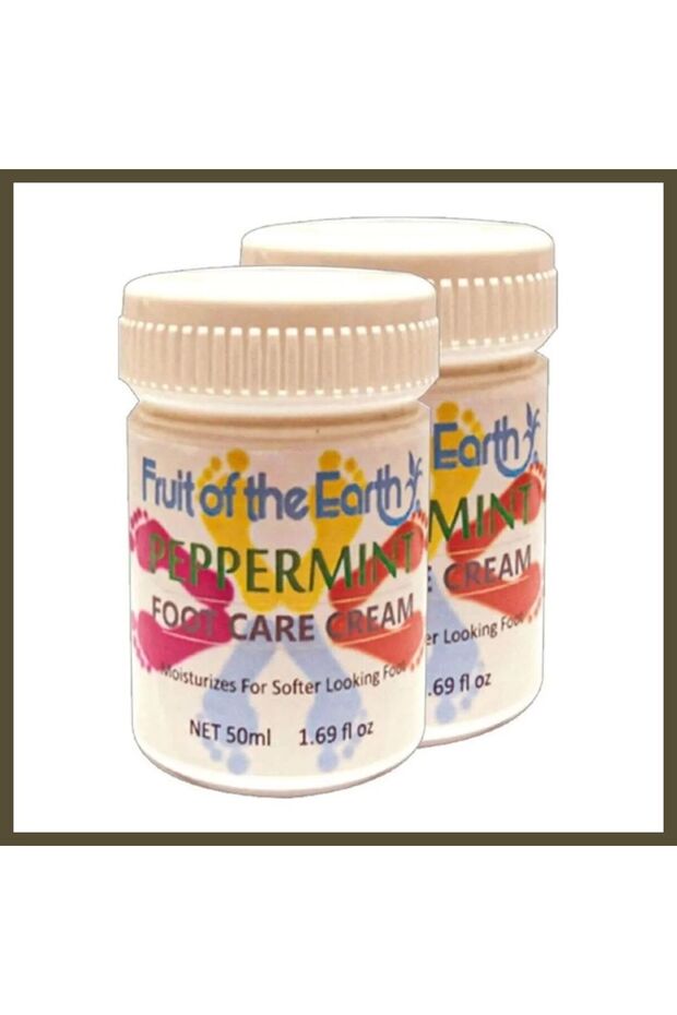 Super Peppermint Pepper Mint Cooling Cream for Feet and Foot Odor, 2-Pack, 50 ml BX