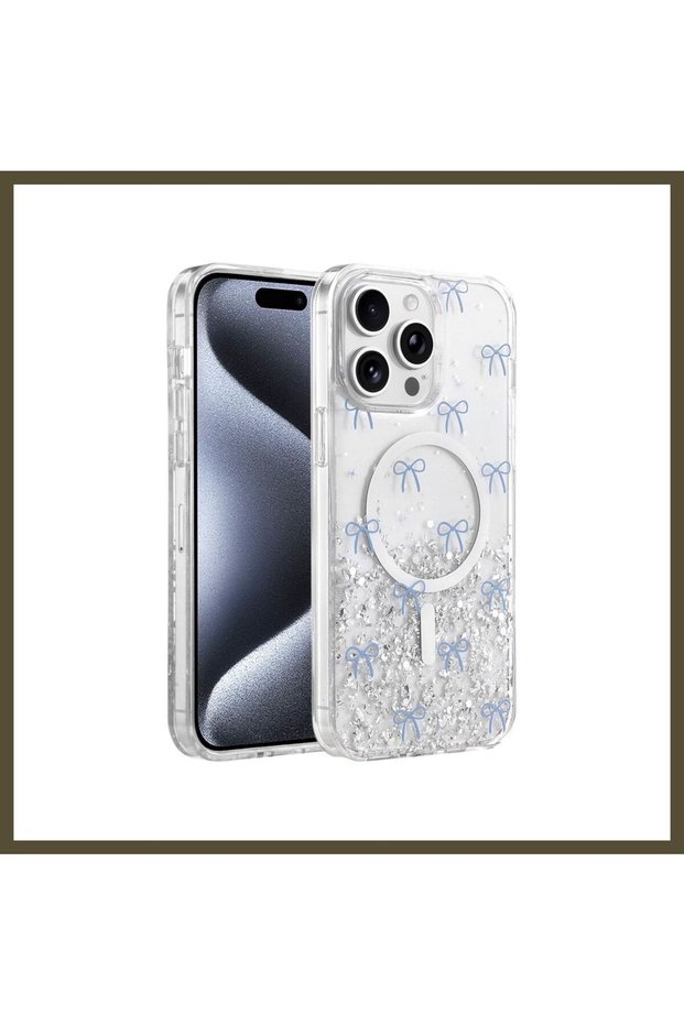 غطاء Onegif متوافق مع هاتف iPhone 15 Pro Max، بتصميم "ميسك سيملي" وتقنية Magsafe - تصميم رقم 3 BX.