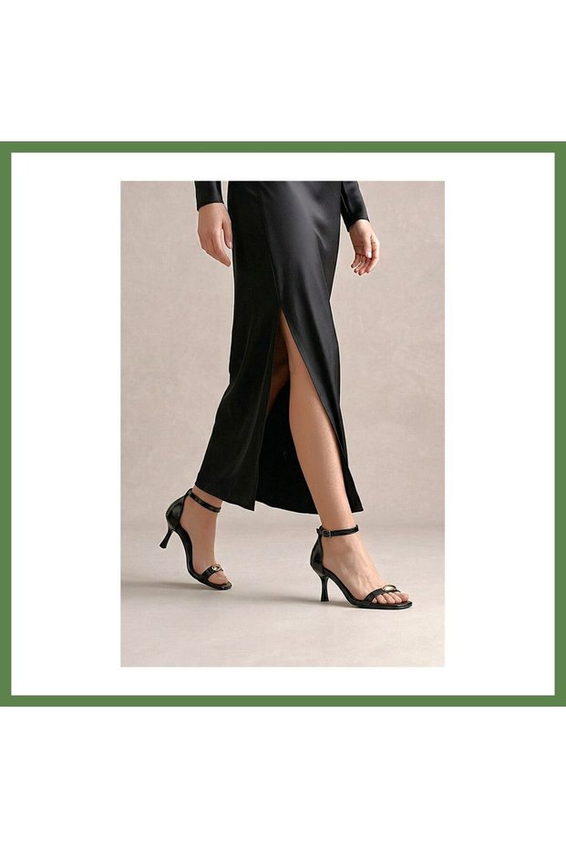 Ametra Women's Heeled Shoes · SIZE: 36 · COLOR: BLACK PATENT LEATHER HB006