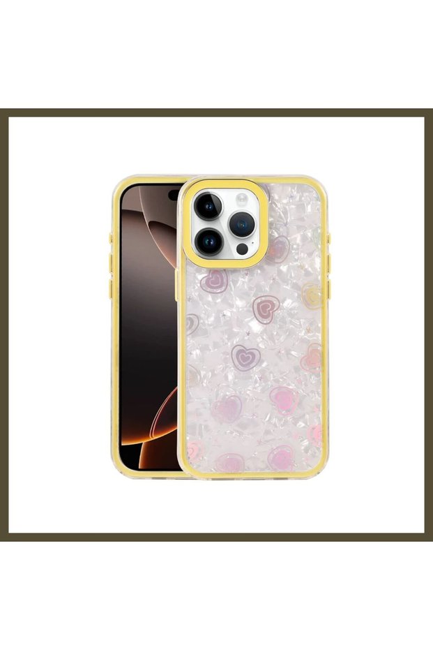 iPhone 16 Pro Max Compatible Lumi-Patterned Case - Yellow BX