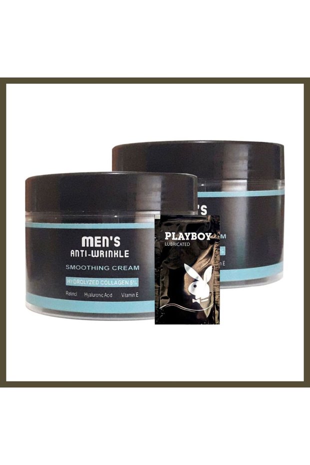 2 x 100 ml LFHX0300 Anti-Wrinkle Men's Facial Skin Rejuvenating Care Cream Smoothing Cr BX