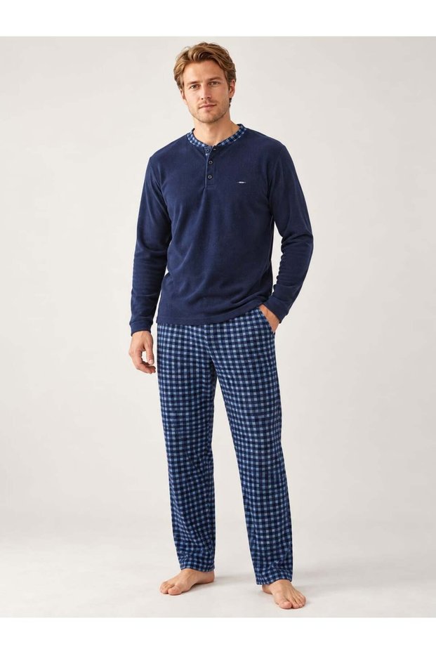 Men's 6410-09 Microsoft Winter Pajama Set with Pockets