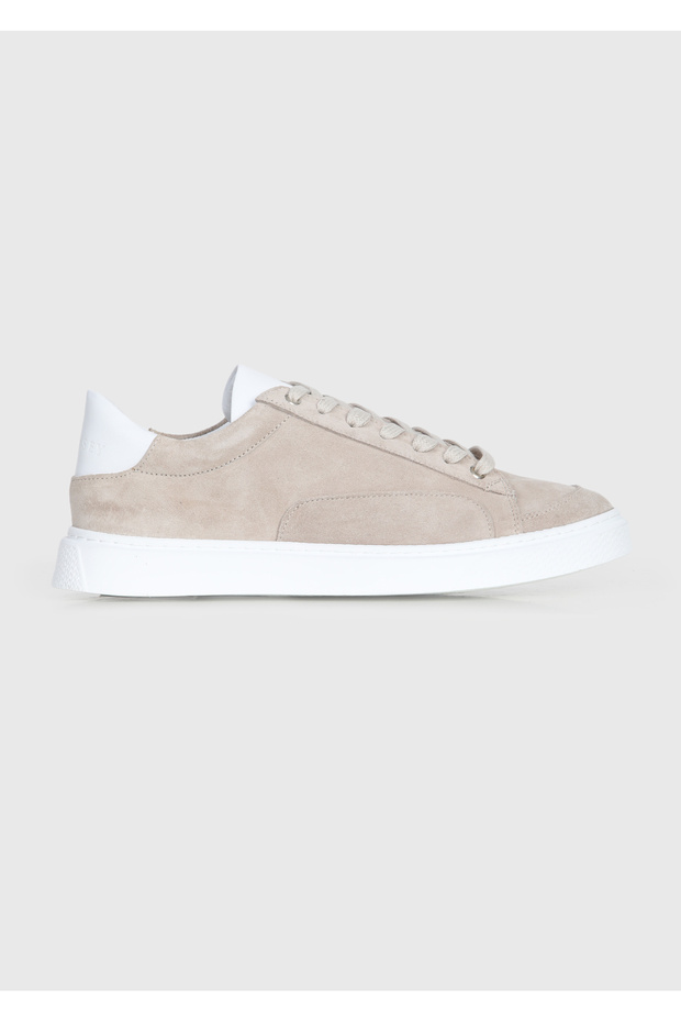 Beige Suede Sneakers