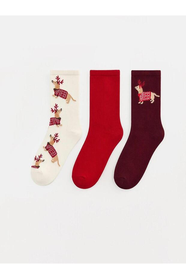 New Year's Themed Women's Socks 3-Pack (W6)