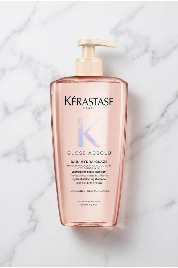 Gloss Absolu Bain Hydra-Glaze Shine-Enhancing Shampoo for Hair Prone to Frizz, 500 ml - TenRoses