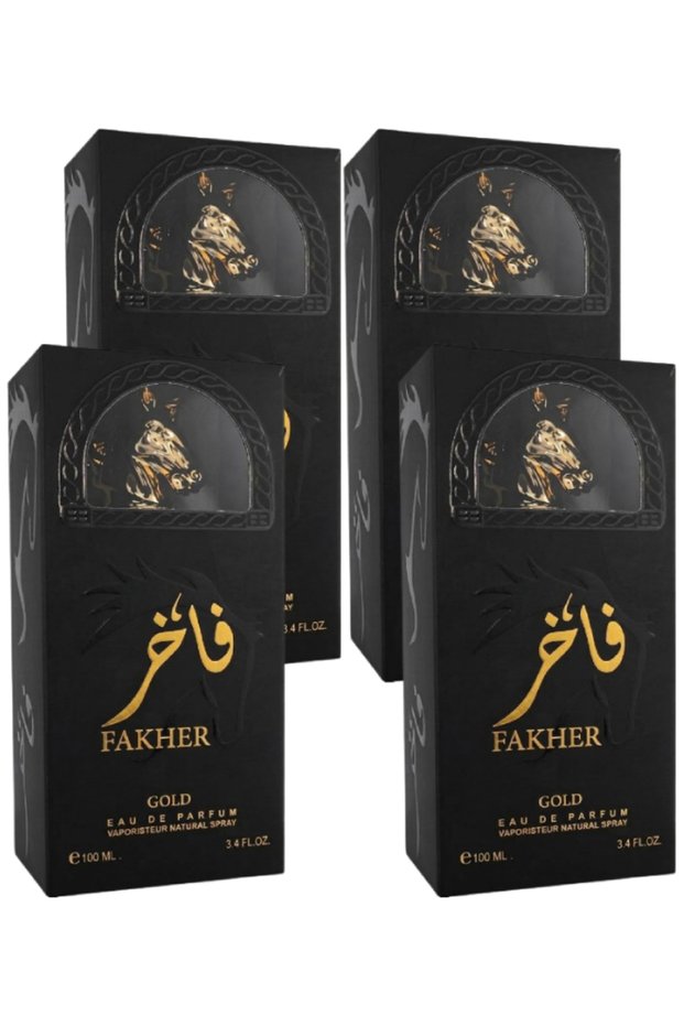 4 قطع عطر ذهبي 100 مل