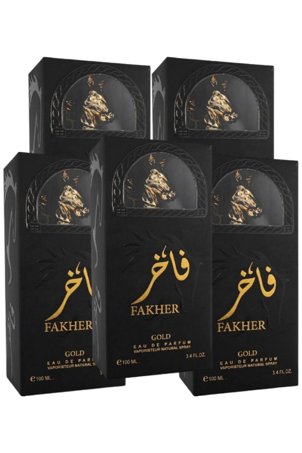 5 قطع عطر ذهبي 100 مل