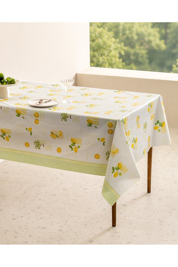 Velmire Tablecloth - Yellow/Green - 100x140 cm