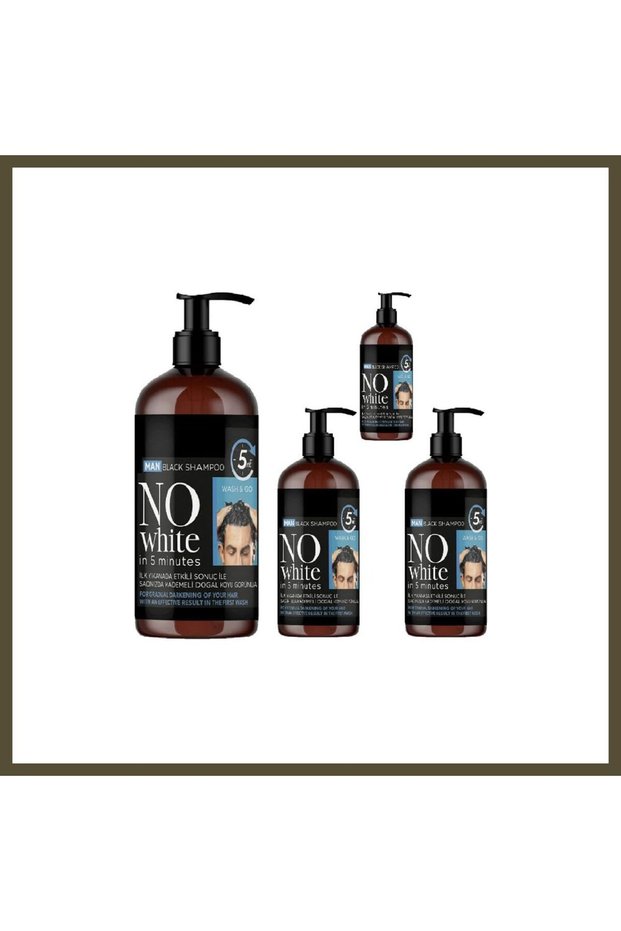 NoWhite Men's Shampoo 250 ml, 4-Pack BX