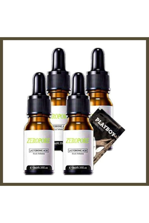 Zeropore Instant Perfection Serum - Neck, Décolleté, and Face Skincare 30 ml x 4 + Gel BX