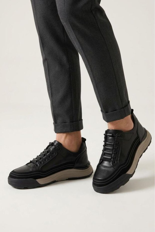 Komçero 6K3975 Men's Genuine Leather Casual Everyday Shoes