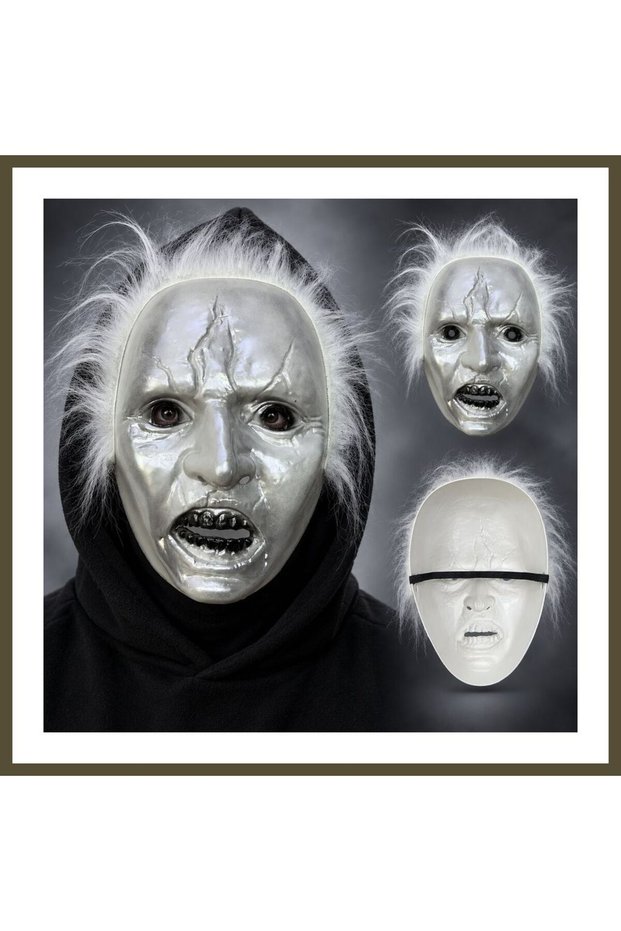 Michael Myers White-Haired Plastic Character Mask BX