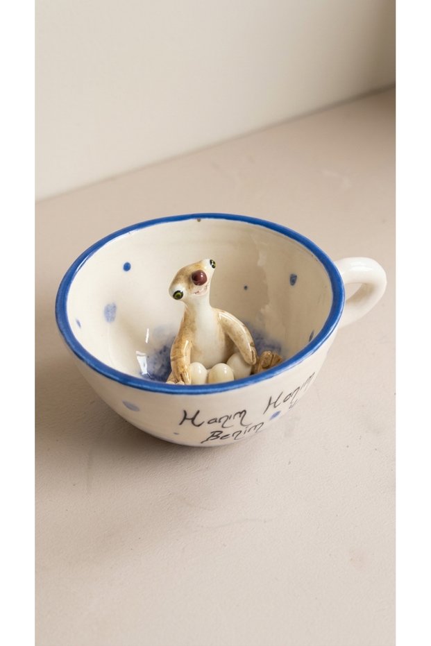 Ice Age Sid Figurative Handmade Ceramic Mug - "LADY, LADY, THESE ARE MY LITTLE ONES"