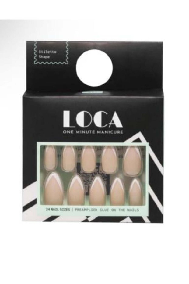Loca Nails French stiltto shape (15)