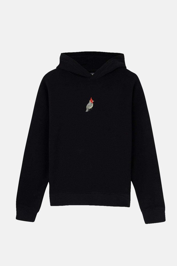 Red-crested Cardinal SuperSoft Hoodie - Black