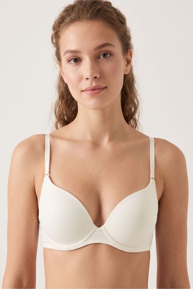 Women's Ecru Unsupported Bra