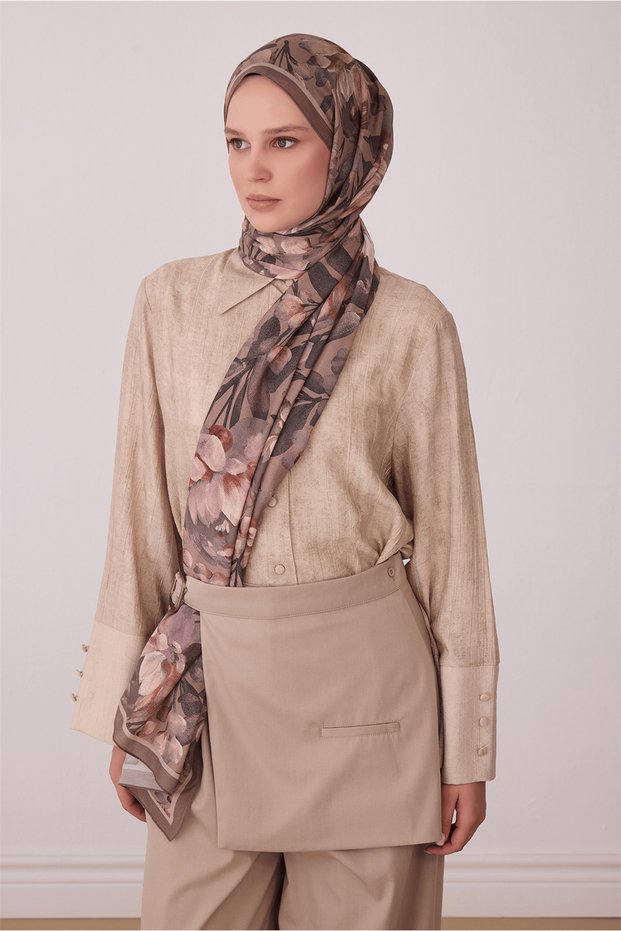 Fresh Vual Shawl - 4128-93 Mink Brown