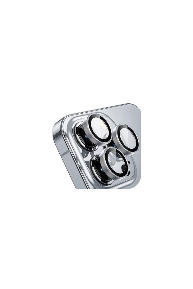 iPhone 13 Pro / 13 Pro Max Silver Sapphire Full-Coverage Camera Lens Protector
