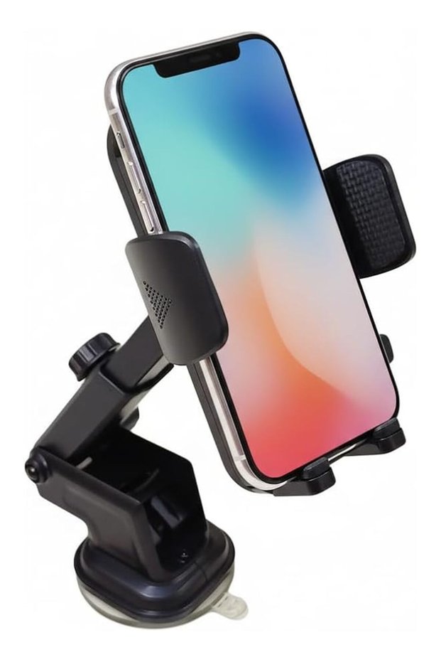 Car Phone Holder with Suction Cup, Universal Dashboard Windshield Mount for Smartphones